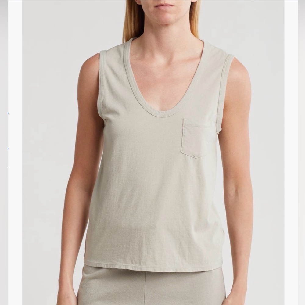 James Perse Muscle Tee Shirt pocket size 1 (small) color Mineral